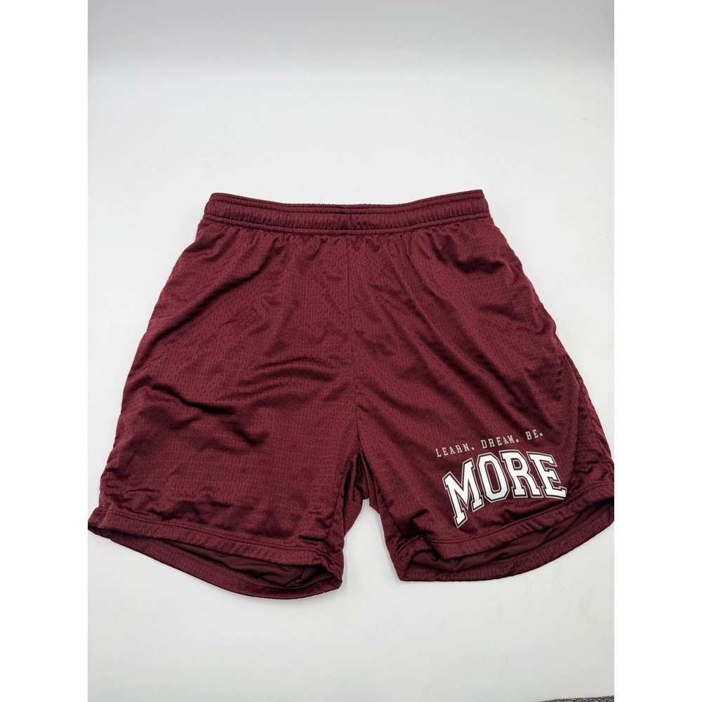 Alphalete LDB More Mesh Shorts 6 Inch Burgundy Mens Medium